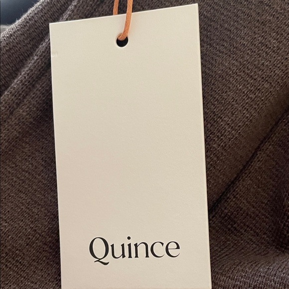 QUINCE ORGANIC KNIT BLAZER HEATHER BROWN-S - Picture 3 of 4